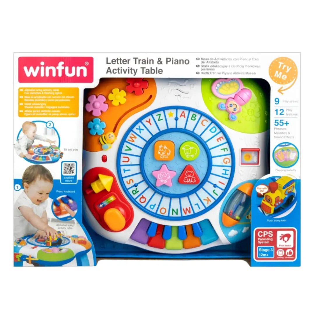 Winfun Letter Train & Piano Activity Table