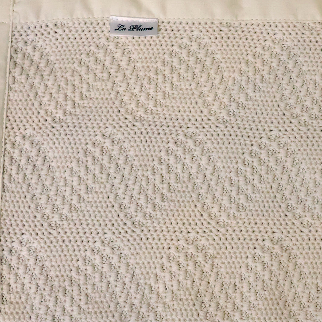 La Plume Organic Knitted Blanket