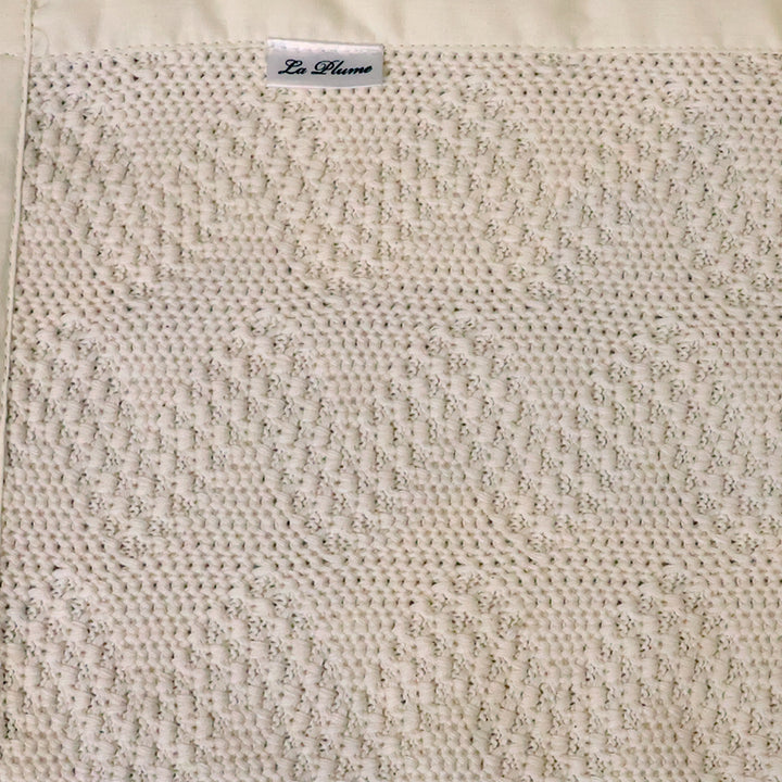 La Plume Organic Knitted Blanket