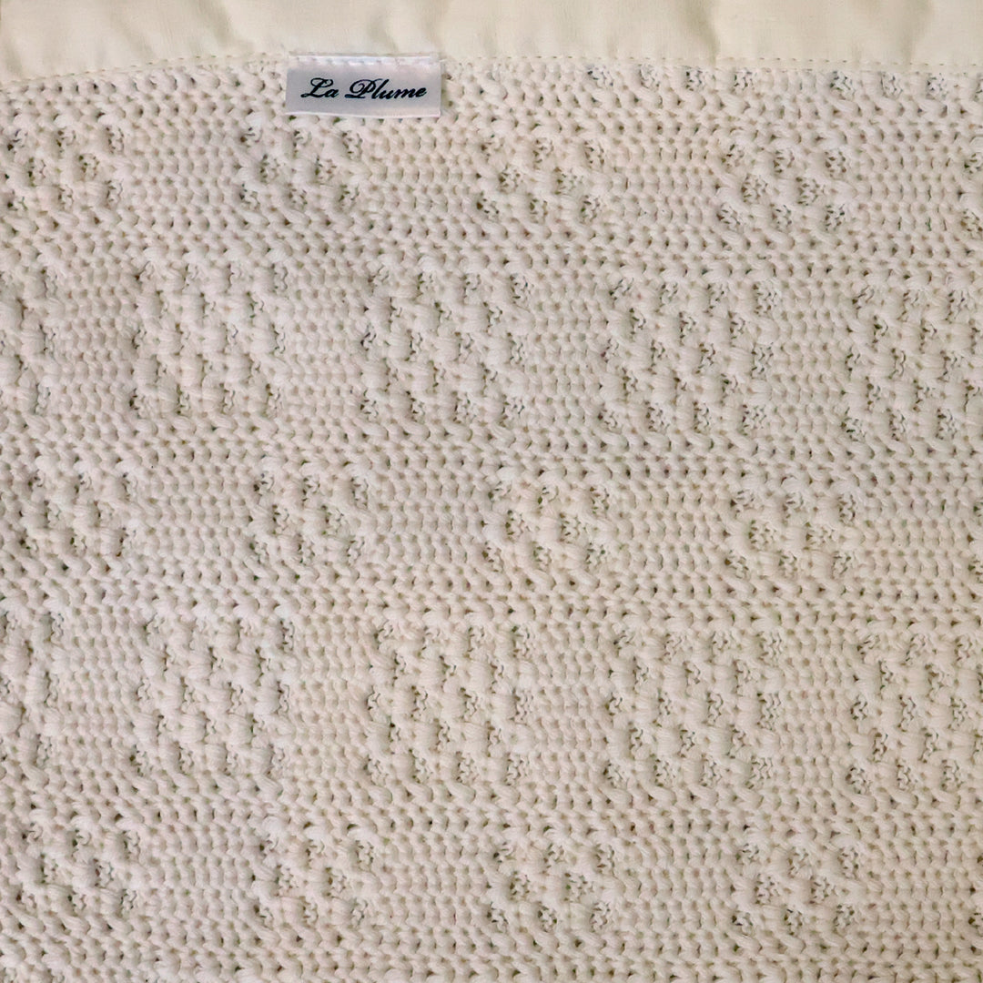 La Plume Organic Knitted Blanket