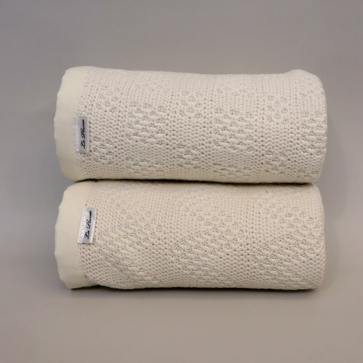 La Plume Organic Knitted Blanket