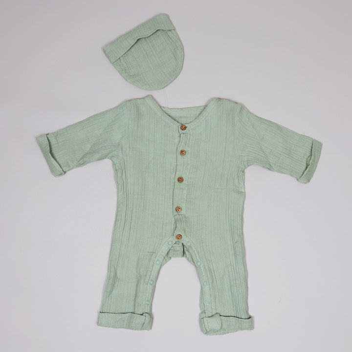La Plume Newborn Organic Baby Romper