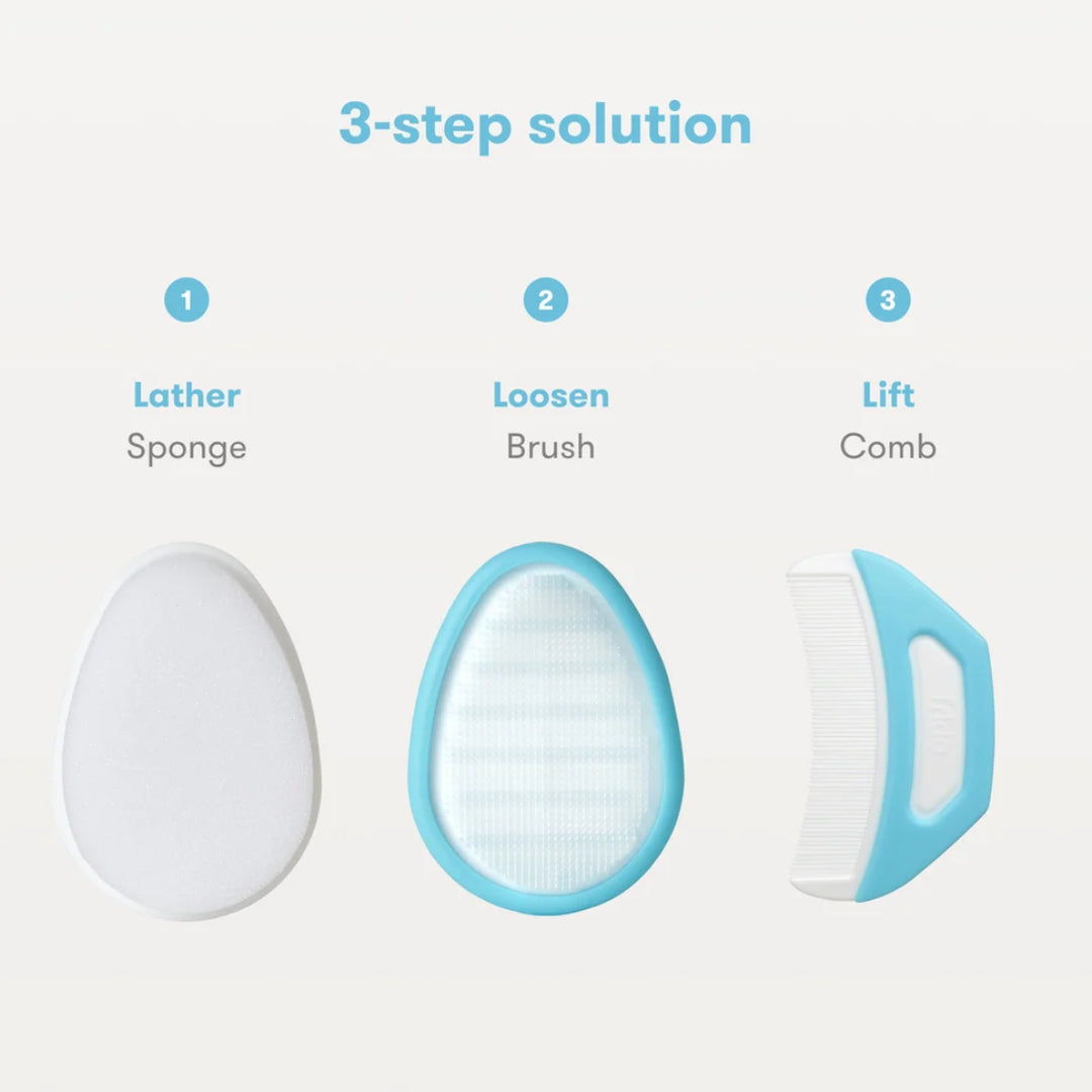 frida baby DermaFrida the FlakeFixer 3-Step Cradle Cap System