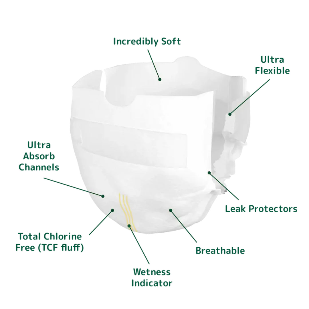 Bambo Nature Taped Diapers Size 0 (XXS) (24 pcs) (1-3 kg)