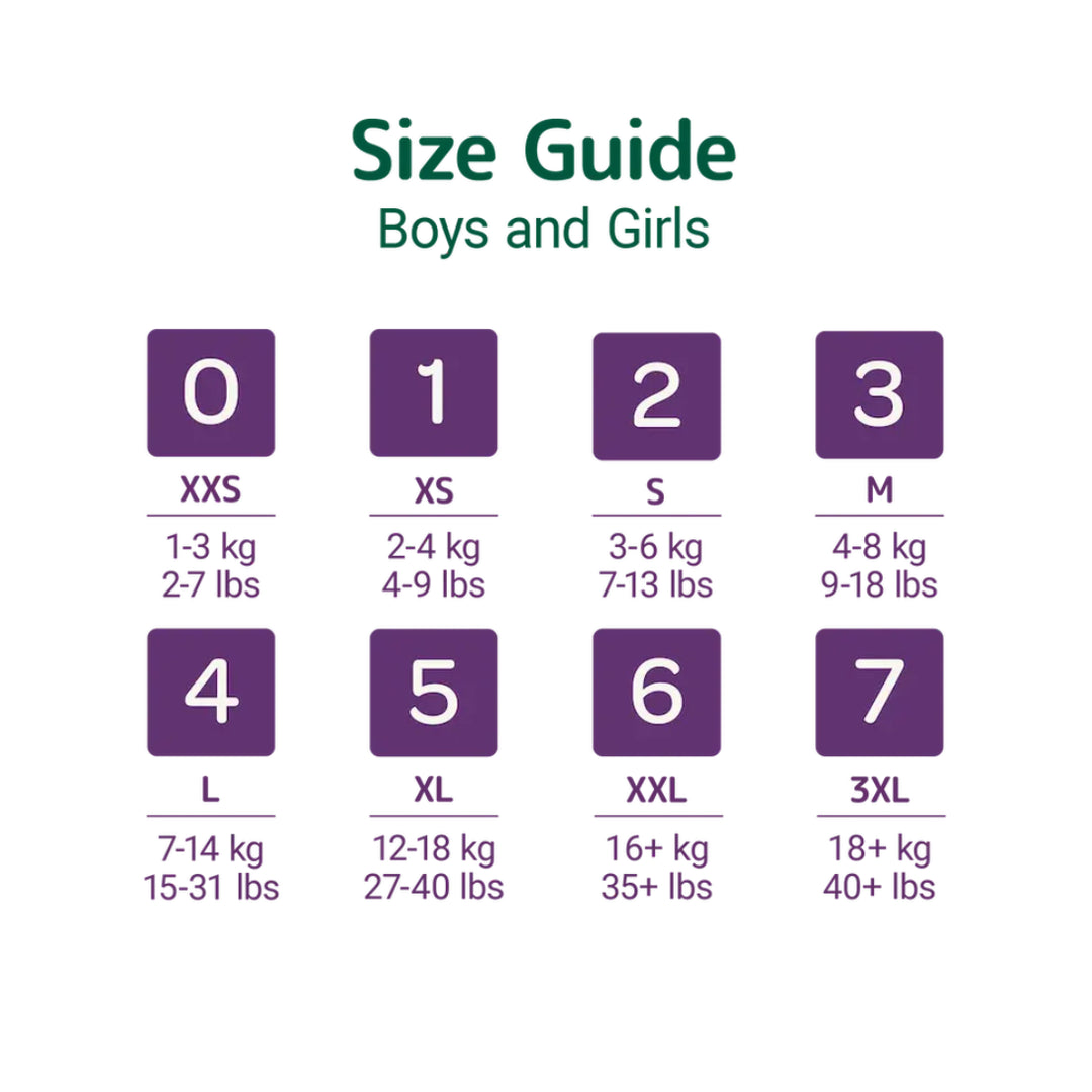 Bambo Nature Taped Diapers Size 0 (XXS) (24 pcs) (1-3 kg)