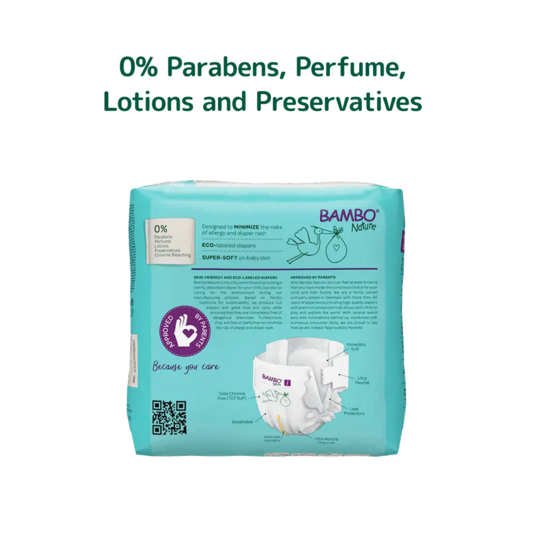 Bambo Nature Taped Diapers Size 1 (XS) (22 pcs) (2-4 kg)
