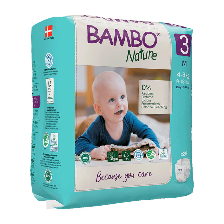 Bambo Nature Taped Diapers Size 3 (M) (28 pcs) (4-8 kg)