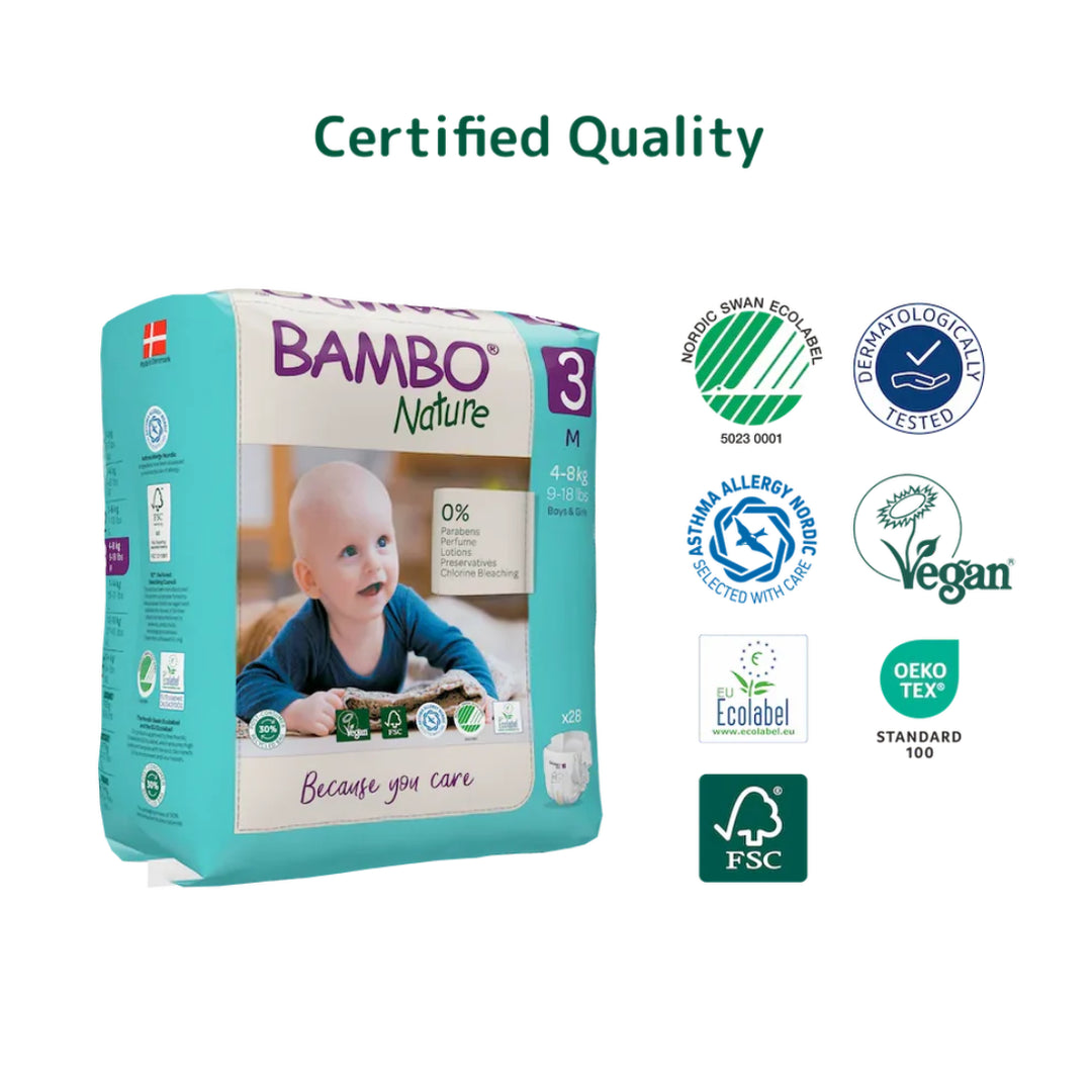 Bambo Nature Taped Diapers Size 3 (M) (28 pcs) (4-8 kg)