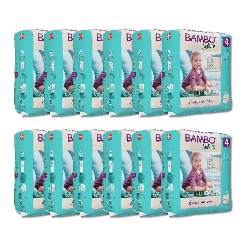 Bambo Nature Taped Diapers Size 4 (L) (24 pcs) (7-14 kg)