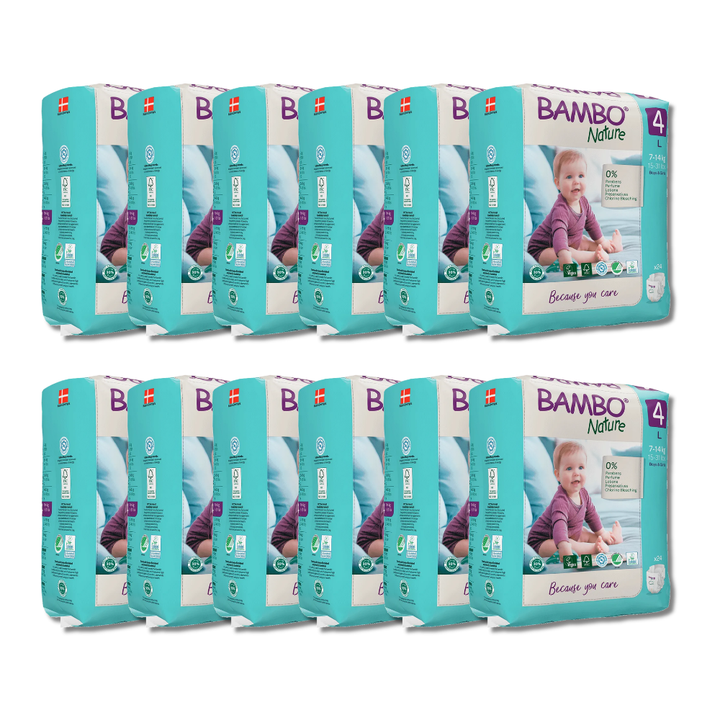 Bambo Nature Taped Diapers Size 4 (L) (24 pcs) (7-14 kg)