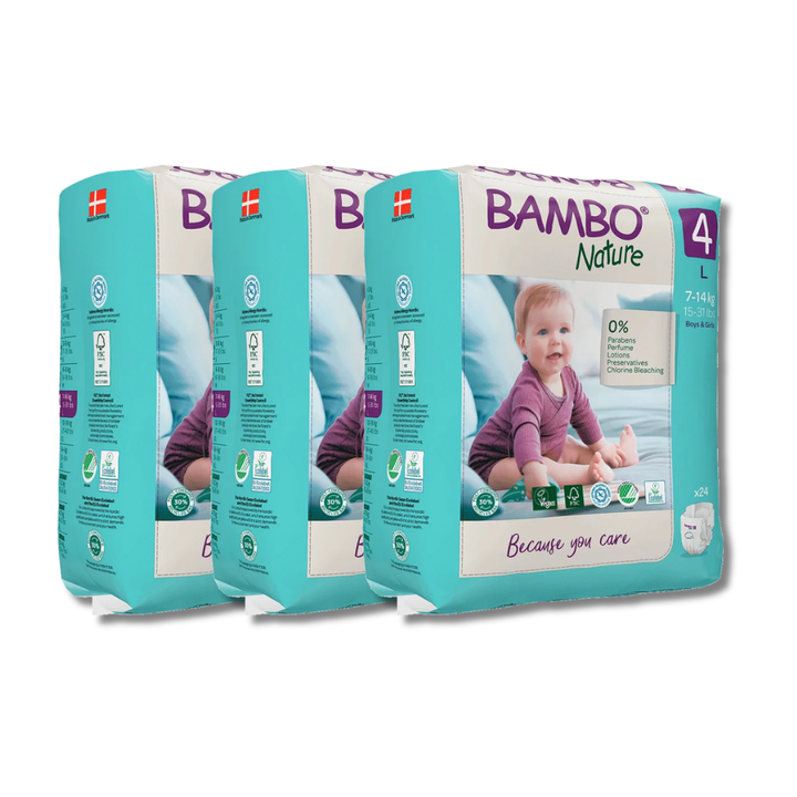 Bambo Nature Taped Diapers Size 4 (L) (24 pcs) (7-14 kg)