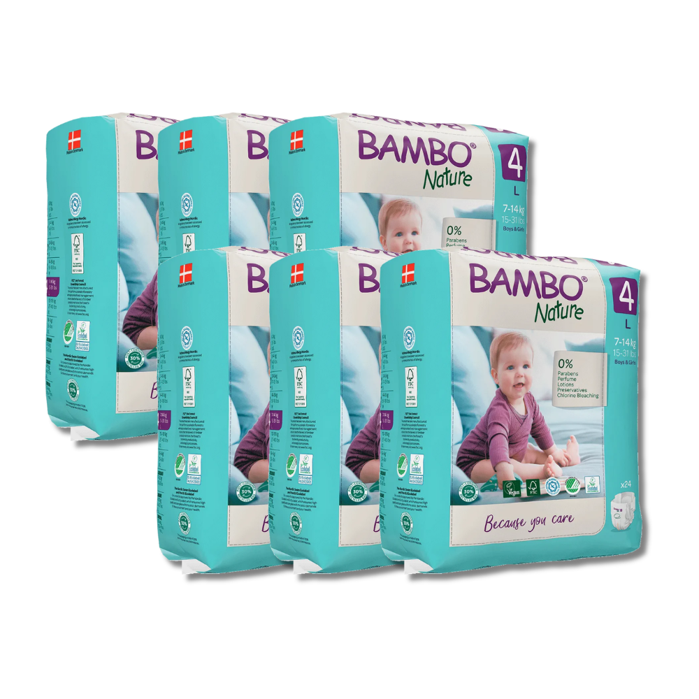 Bambo Nature Taped Diapers Size 4 (L) (24 pcs) (7-14 kg)