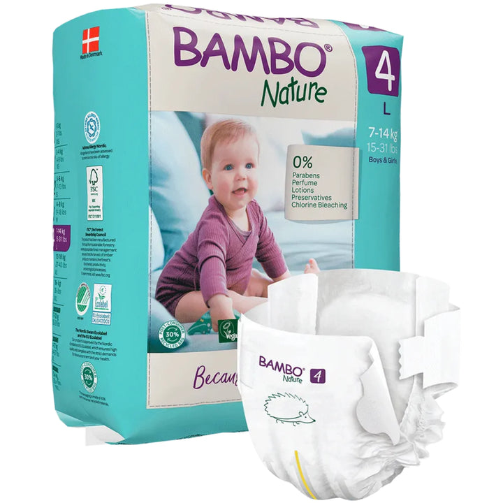 Bambo Nature Taped Diapers Size 4 (L) (24 pcs) (7-14 kg)
