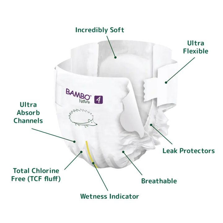 Bambo Nature Taped Diapers Size 4 (L) (24 pcs) (7-14 kg)