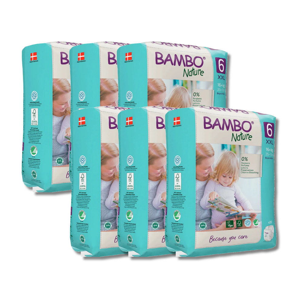 Bambo Nature Taped Diapers Size 6 (XXL) (20 pcs) (16+ kg)
