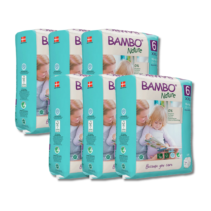 Bambo Nature Taped Diapers Size 6 (XXL) (20 pcs) (16+ kg)