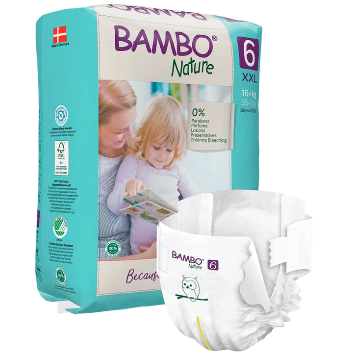 Bambo Nature Taped Diapers Size 6 (XXL) (20 pcs) (16+ kg)