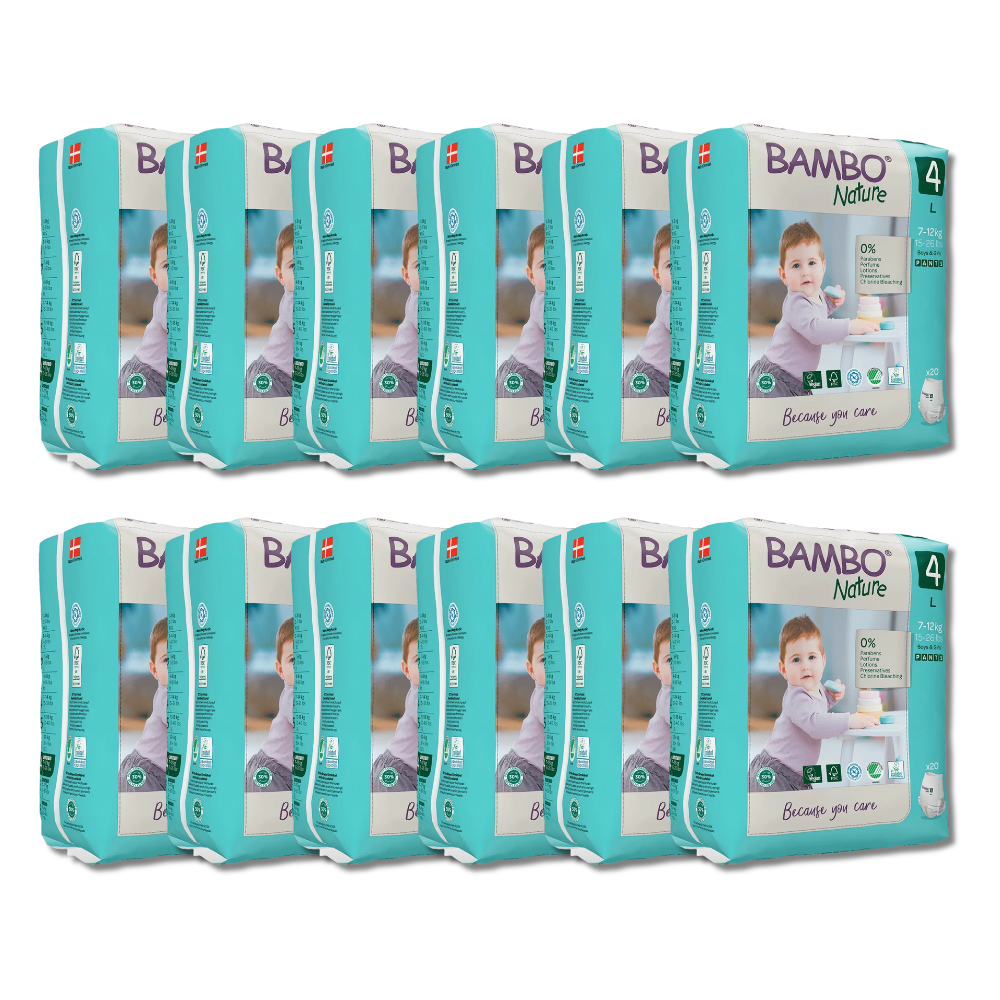 Bambo Nature Pants Diapers Size 4 (L) (20 pcs) (7-12 kg)