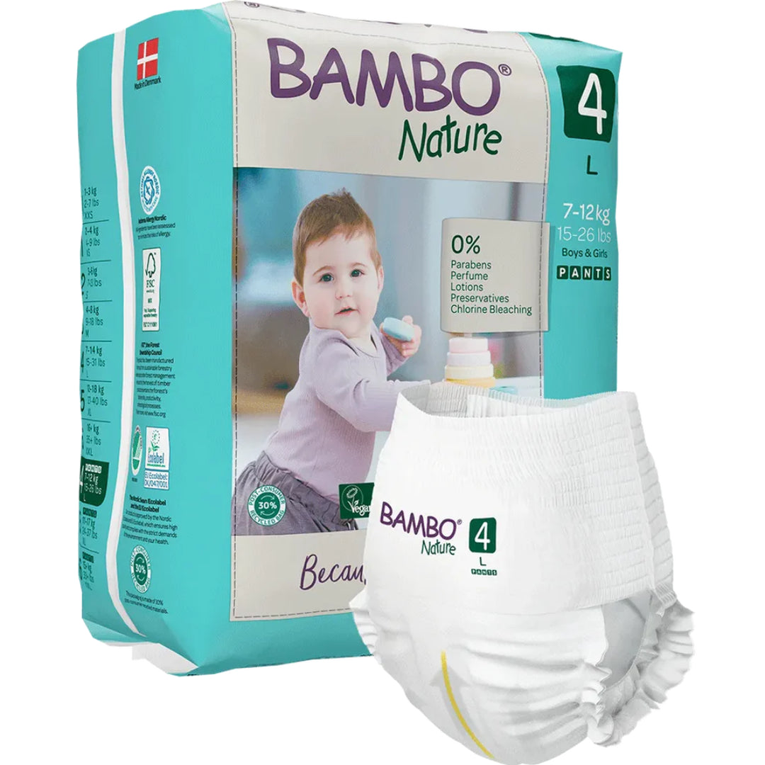 Bambo Nature Pants Diapers Size 4 (L) (20 pcs) (7-12 kg)