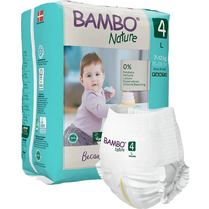 Bambo Nature Pants Diapers Size 4 (L) (20 pcs) (7-12 kg)