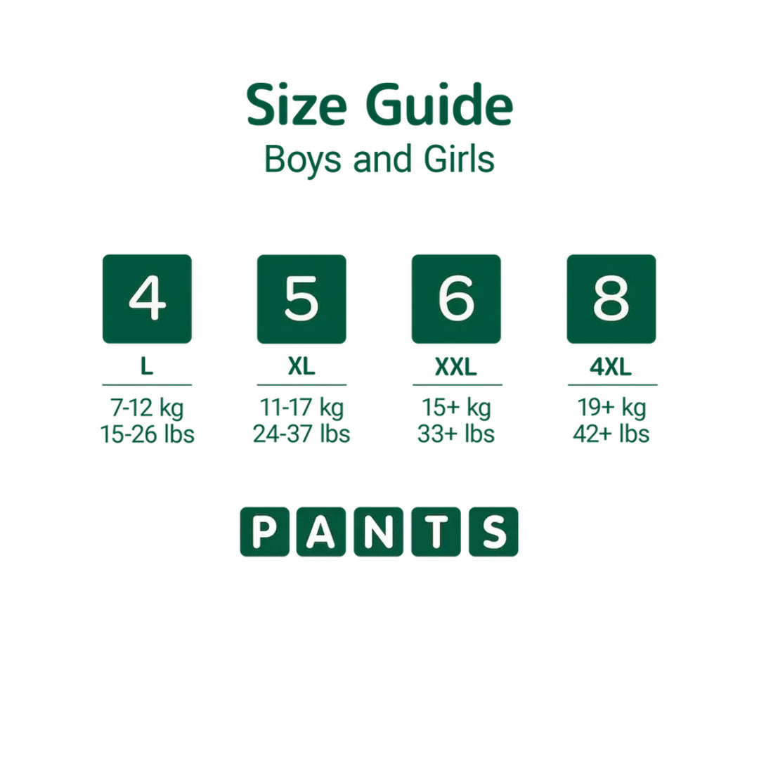 Bambo Nature Pants Diapers Size 4 (L) (20 pcs) (7-12 kg)