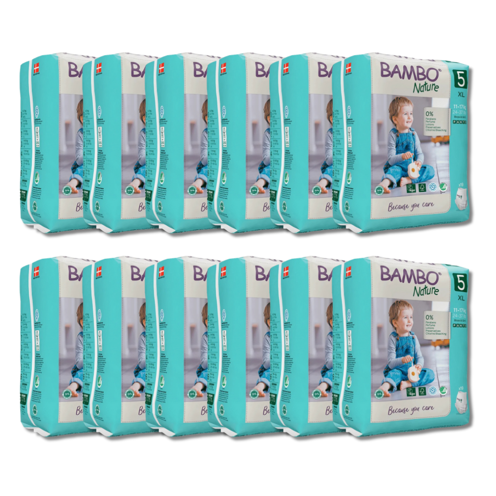 Bambo Nature Pants Diapers Size 5 (XL) (19 pcs) (11-17 kg)