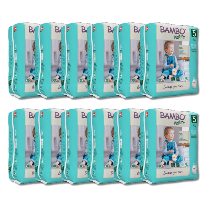 Bambo Nature Pants Diapers Size 5 (XL) (19 pcs) (11-17 kg)
