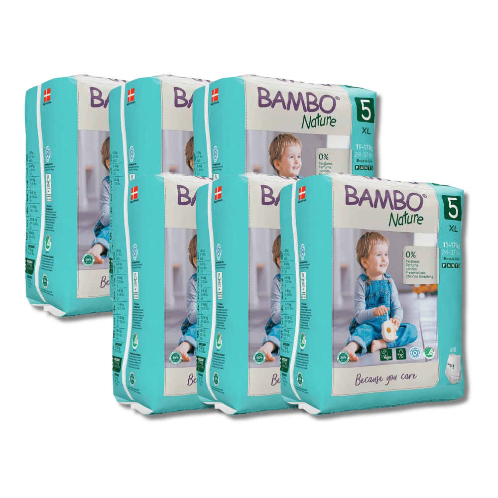 Bambo Nature Pants Diapers Size 5 (XL) (19 pcs) (11-17 kg)