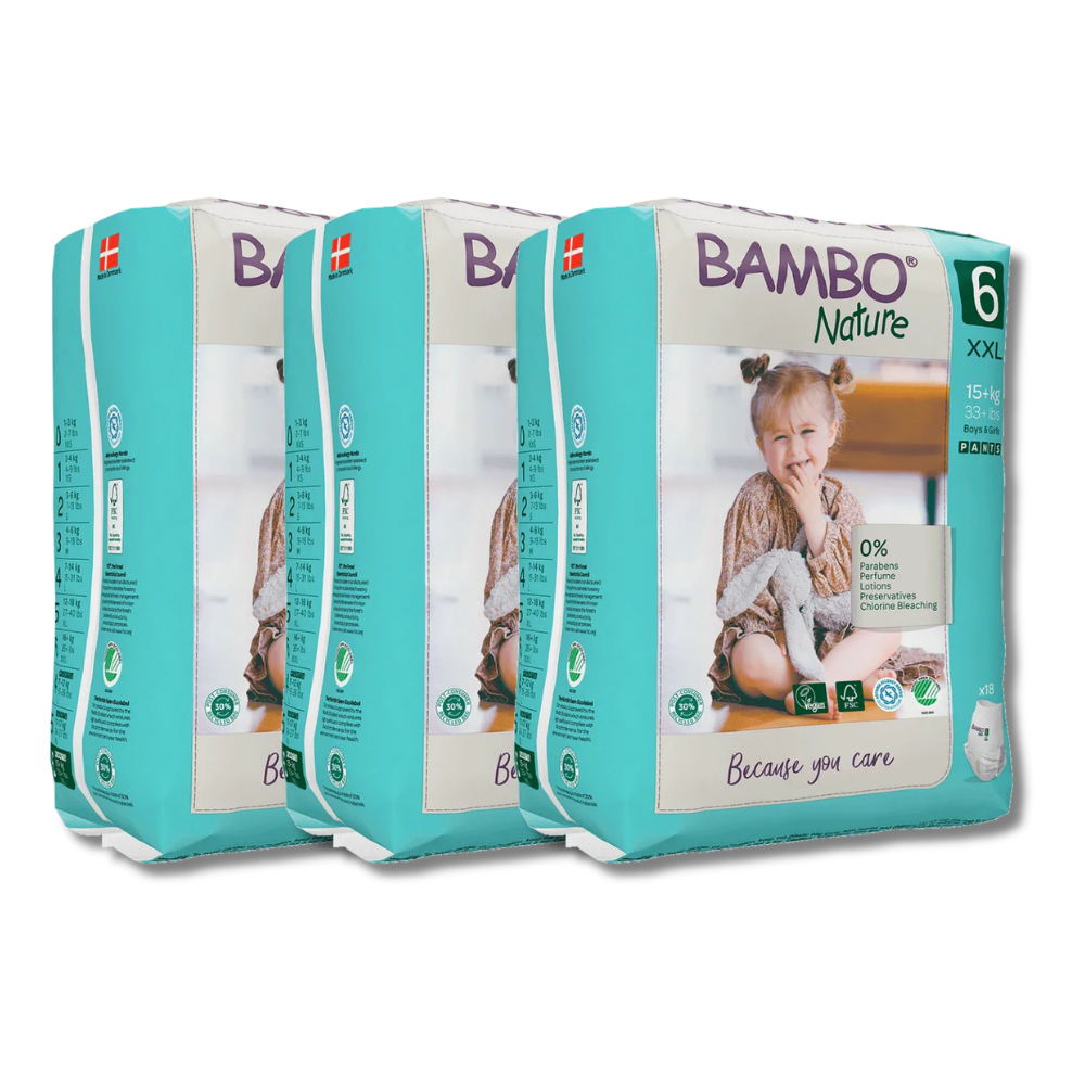 Bambo Nature Pants Diapers Size 6 (XXL) (18 pcs) (15+ kg)