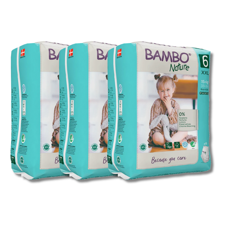 Bambo Nature Pants Diapers Size 6 (XXL) (18 pcs) (15+ kg)