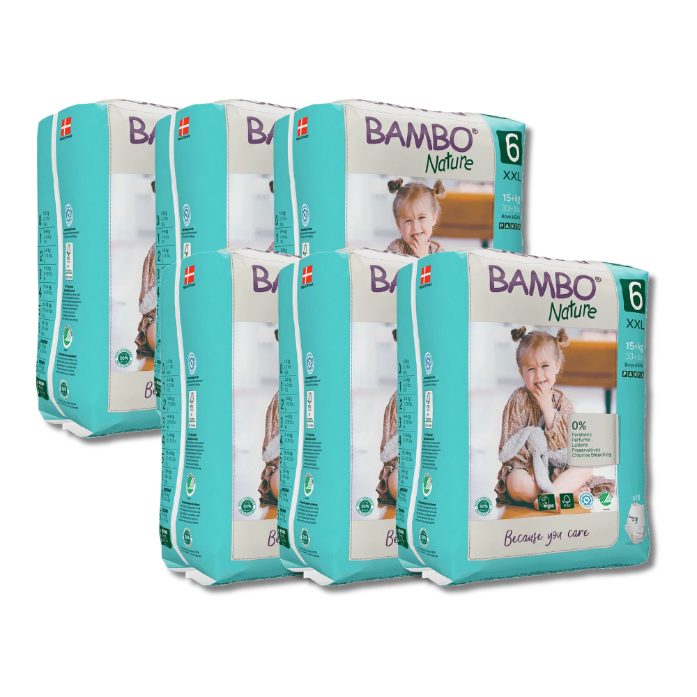 Bambo Nature Pants Diapers Size 6 (XXL) (18 pcs) (15+ kg)
