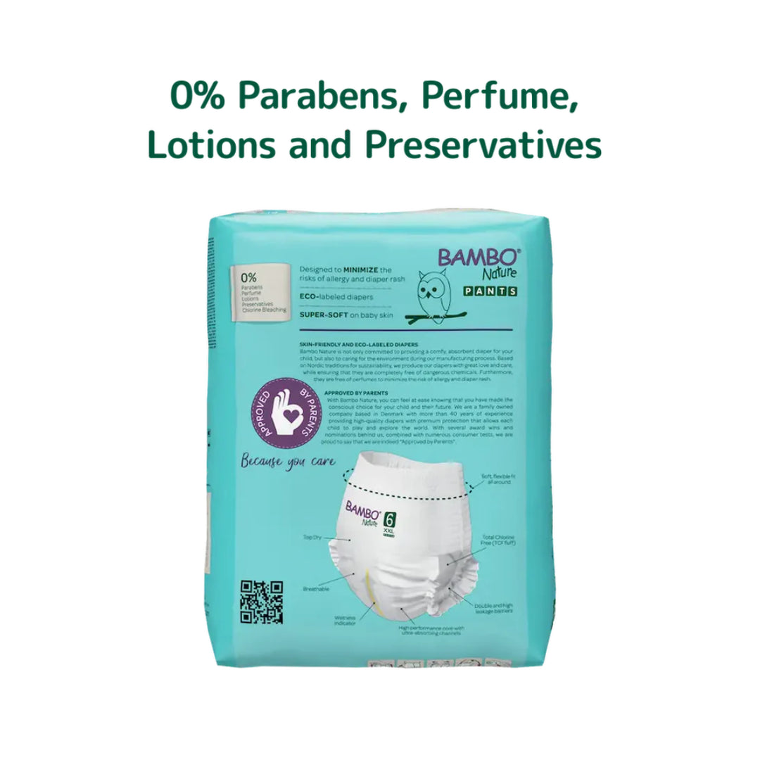 Bambo Nature Pants Diapers Size 6 (XXL) (18 pcs) (15+ kg)