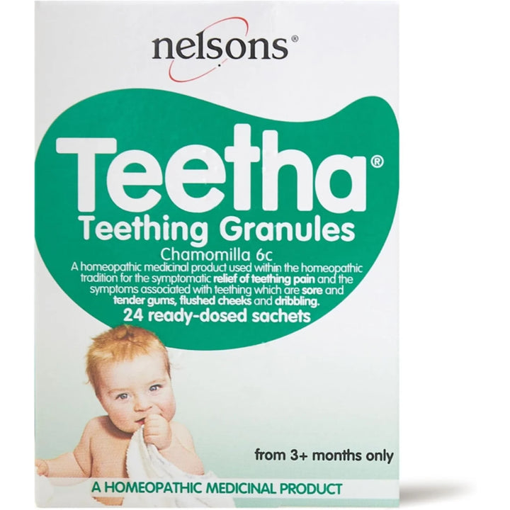 Nelsons Teetha Teething Granules Chamomilla 6C – 24 Sachets