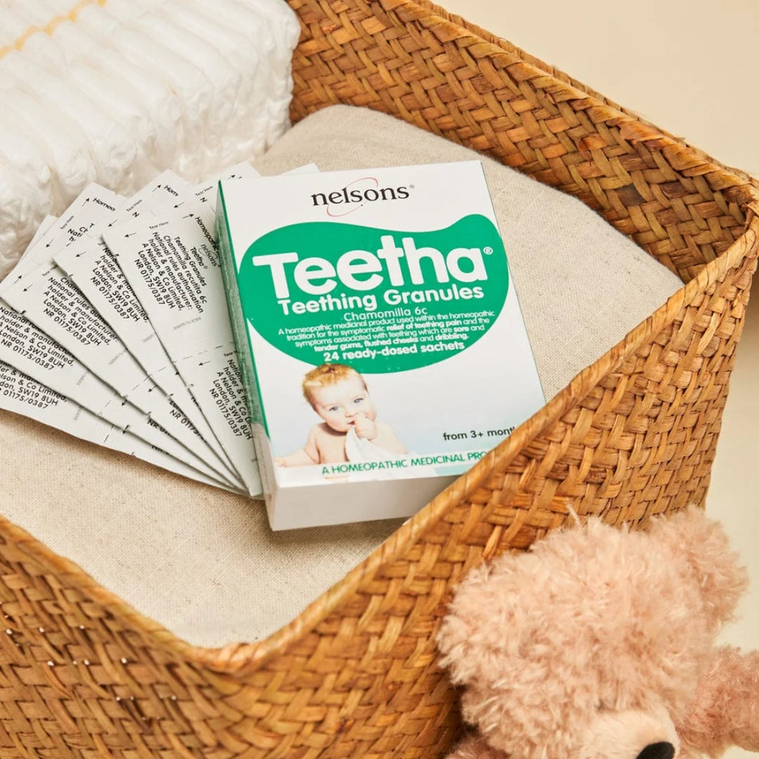 Nelsons Teetha Teething Granules Chamomilla 6C – 24 Sachets