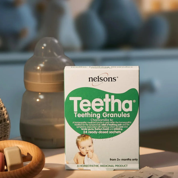 Nelsons Teetha Teething Granules Chamomilla 6C – 24 Sachets