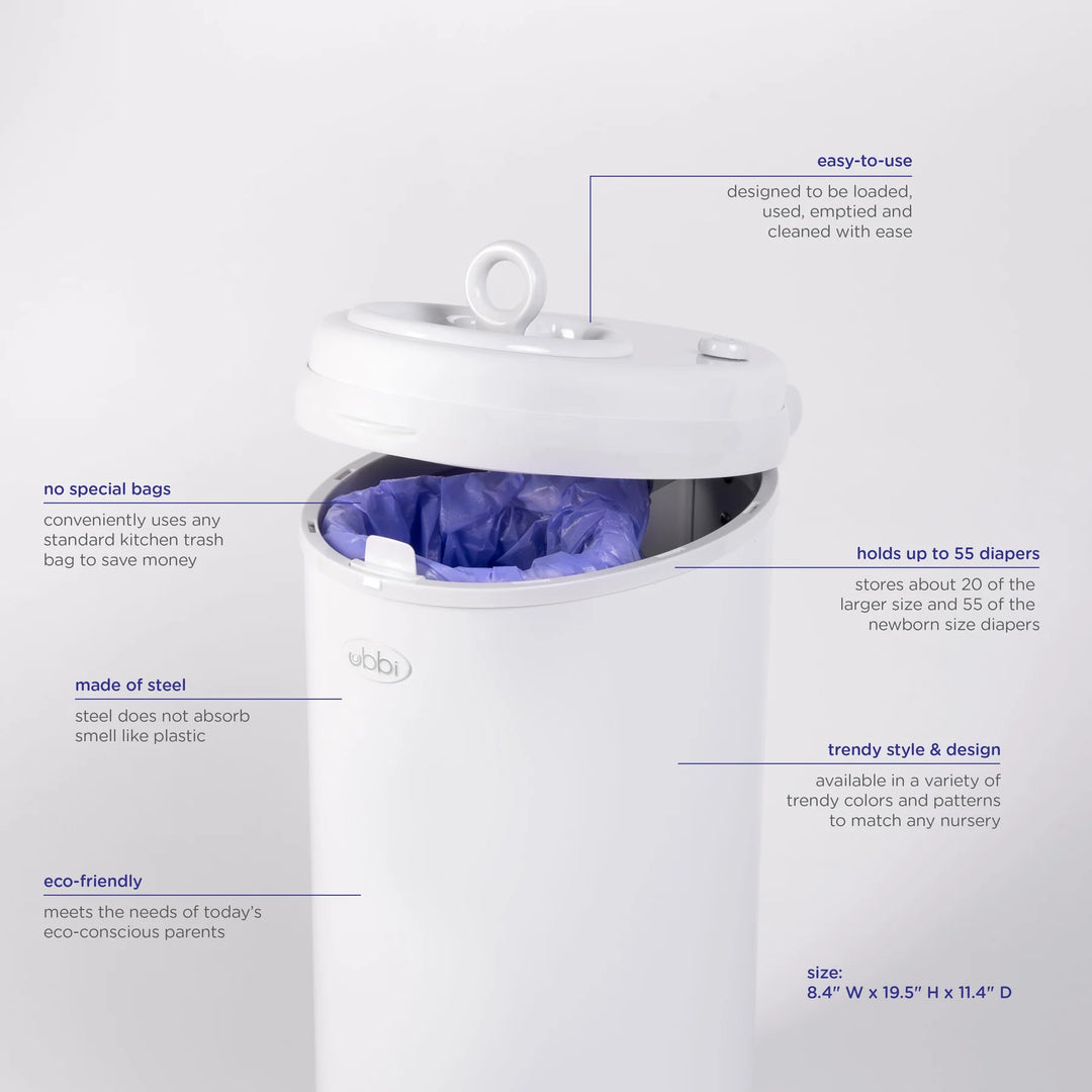 Ubbi Stainless Steel Diaper Pail