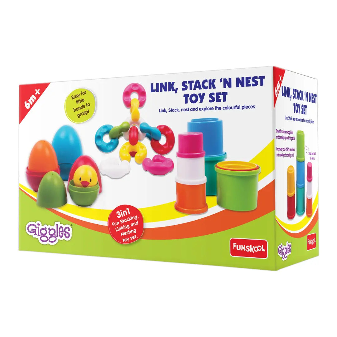 Giggles Link Stack N Nest Toy