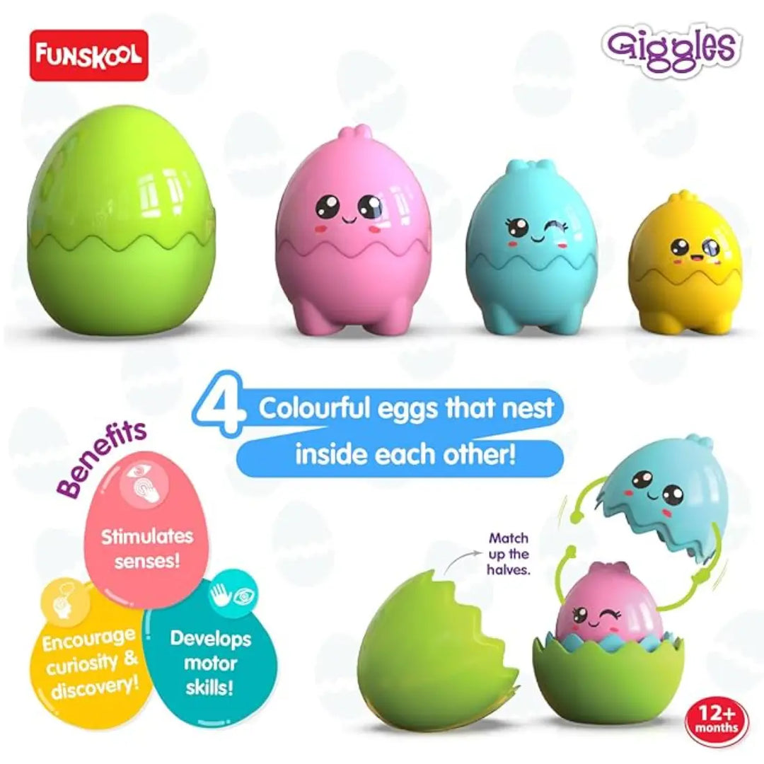 Giggles Nesting Eggs - Hatch N Hide