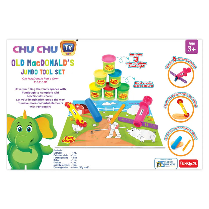 Fun Dough Chu Chu Old Macdonald's Jumbo Tool Set