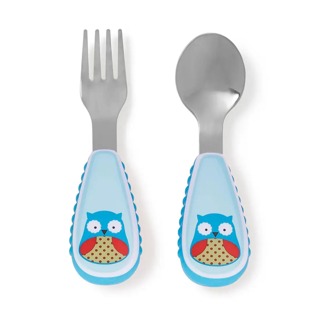 Skip Hop Zoo Utensils Fork & Spoon (Owl)