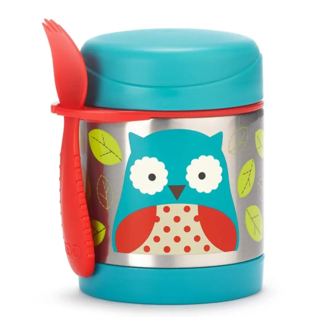 Skip Hop Zoo Insulated Little Kid Food Jar (Owl)