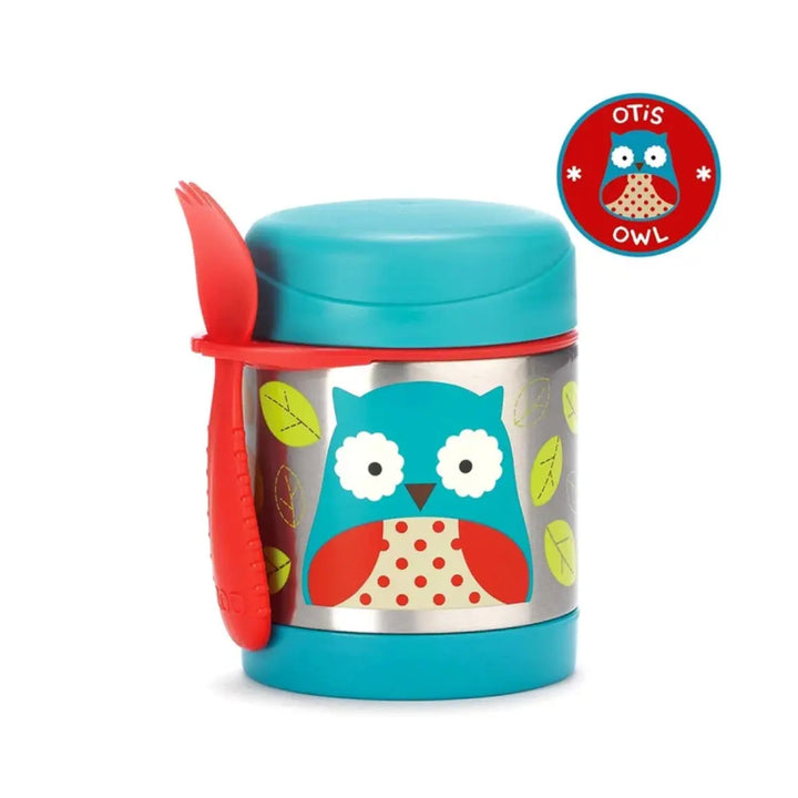 Skip Hop Zoo Insulated Little Kid Food Jar (Owl)