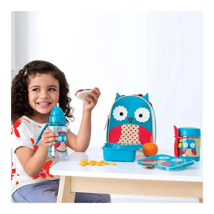 Skip Hop Zoo Insulated Little Kid Food Jar (Owl)