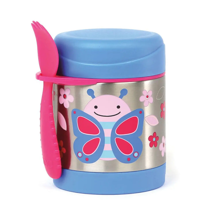 Skip Hop Zoo Insulated Little Kid Food Jar (Butterfly)