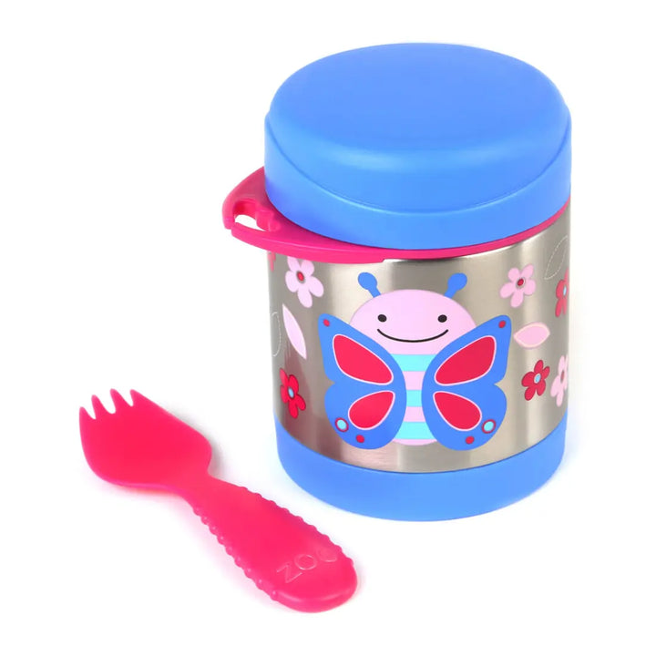 Skip Hop Zoo Insulated Little Kid Food Jar (Butterfly)