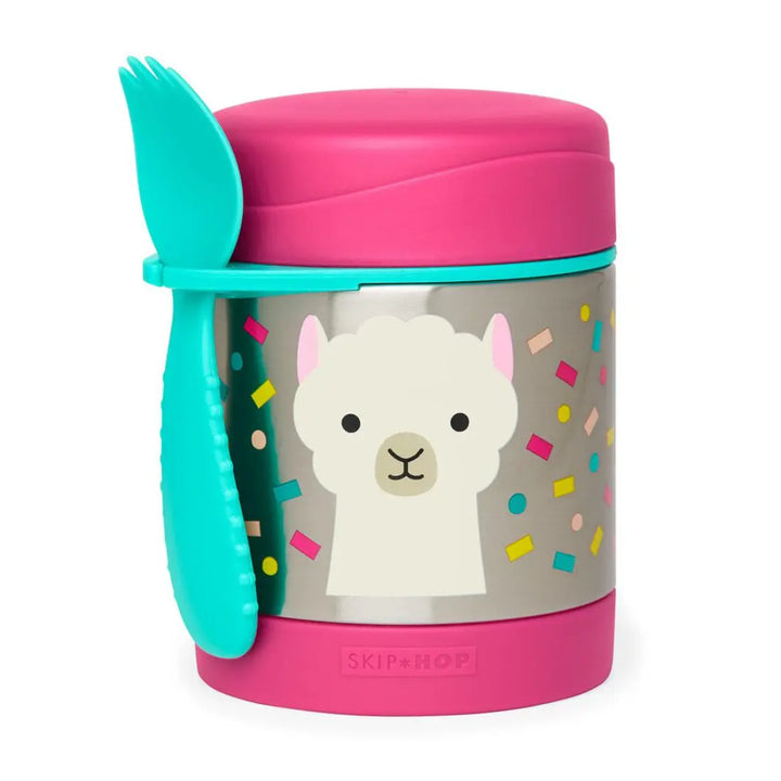 Skip Hop Zoo Insulated Little Kid Food Jar (Llama)