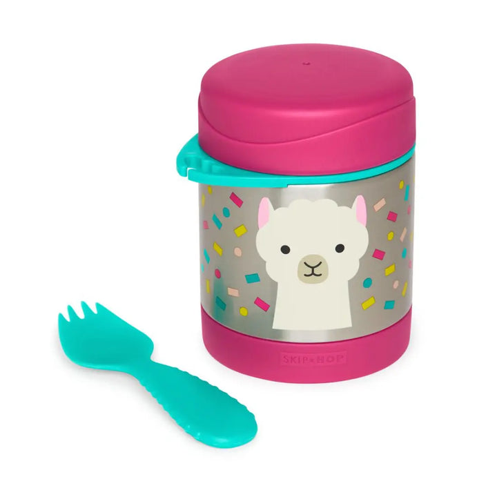 Skip Hop Zoo Insulated Little Kid Food Jar (Llama)