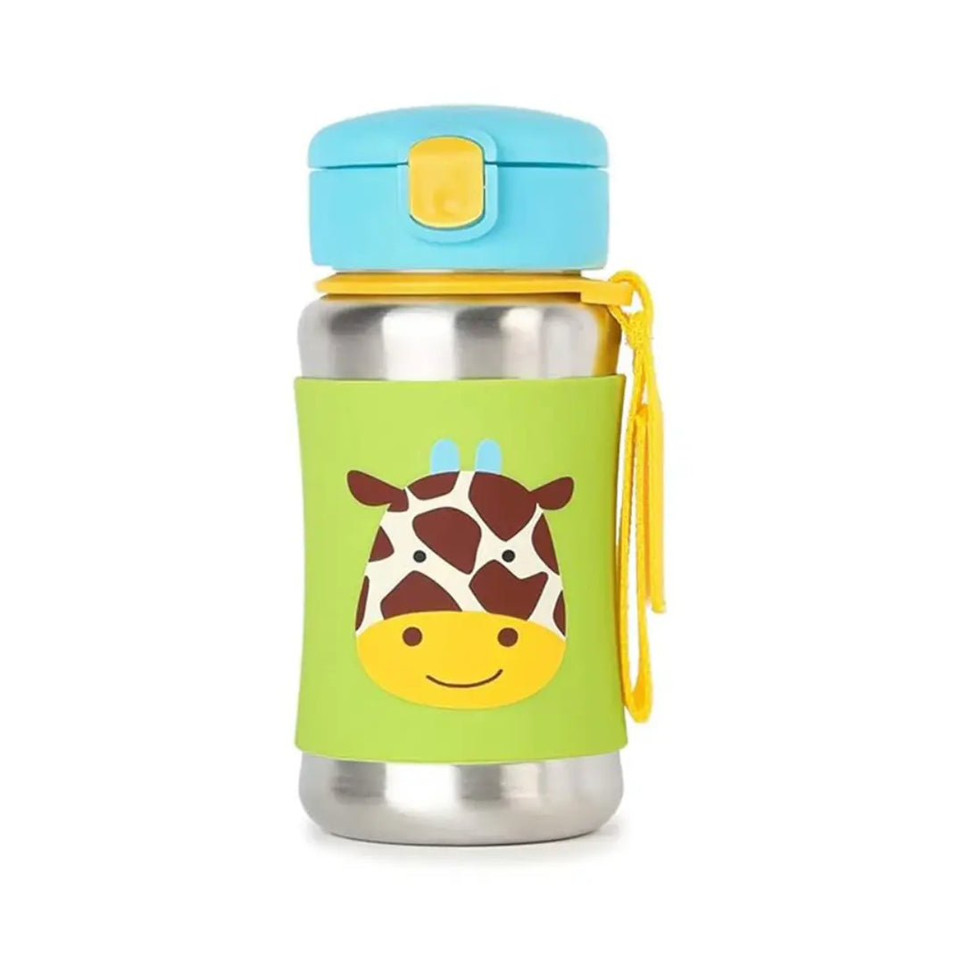 Skip Hop Zoo Stainless Steel Sports Bottle (Giraffe)