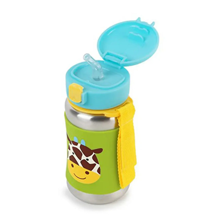 Skip Hop Zoo Stainless Steel Sports Bottle (Giraffe)