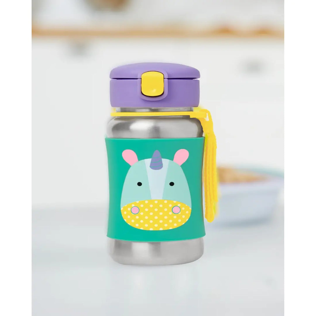 Skip Hop Zoo Stainless Steel Sports Bottle (Unicorn)